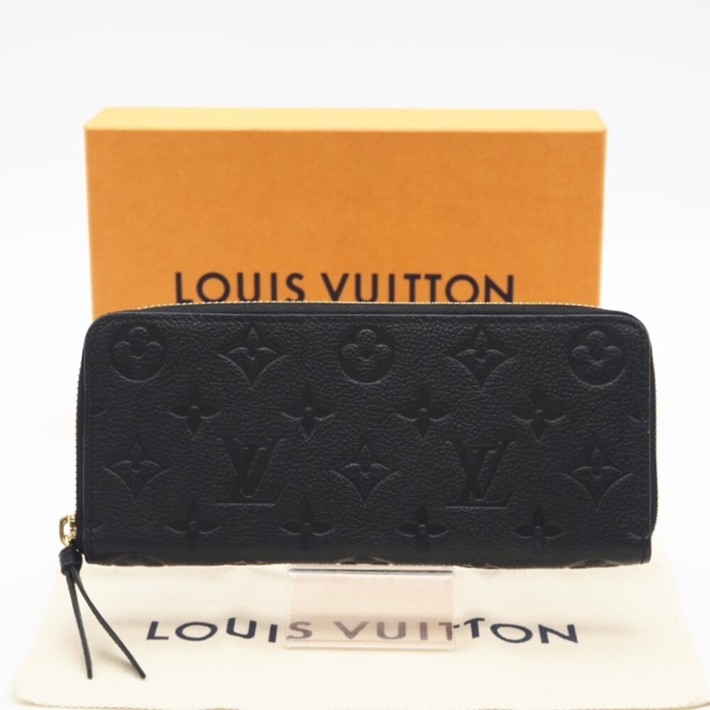 LOUIS VUITTON Empreinte Portefeuille Clemence M60171 Long Wallet in Black Cal... - Picture 2 of 13